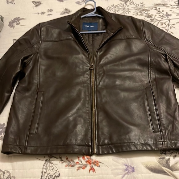 Cole Haan Lambskin Leather Jacket - Picture 1 of 4